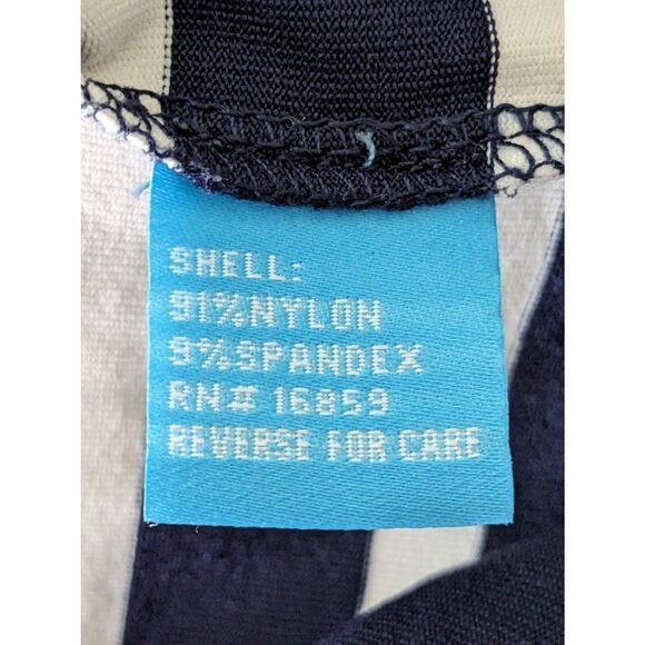 J. McLaughlin Patrice Dress Off Shoulder Striped 3/4 Sleeve Medium Blue White - Picture 5 of 6